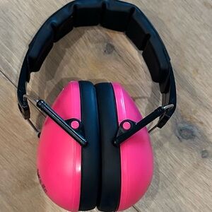 Pink and Black Ear Protection Headphones